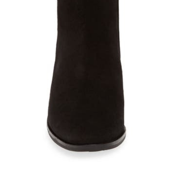 Kenneth Cole Blaise Black Leather Block Heel Boot - Picture 4 of 12